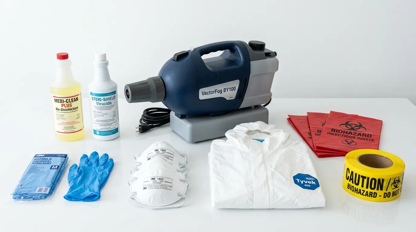 Professional biohazard remediation crew working in Hidden Valley Lake