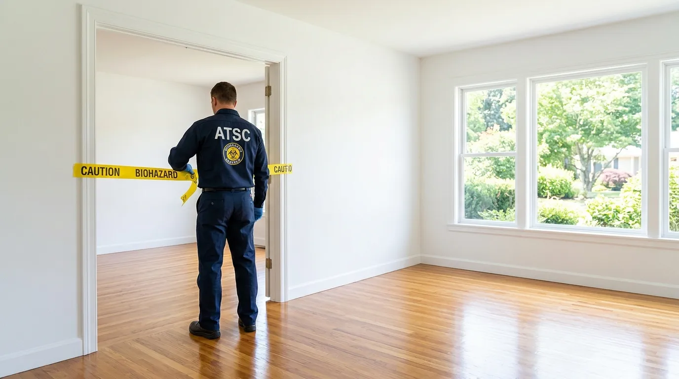 Certified biohazard cleanup crew performing Crime Scene Cleanup in Hidden Valley Lake